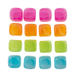 Herbruikbare ijsblokjes Gekleurd set van 20