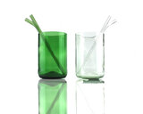 Rietjes Glas Groen Rebottled 18cm