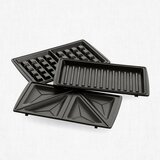 Keramische grill 3 in 1 Sandwich Panini Wafelmaker Black Greenpan