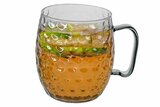 Moscow Mule Glas 500 ml Zwart Gehamerd