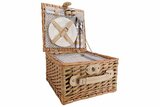 Picknickmand 2 personen bruin 30 cm incl koeltas_