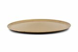 Dienblad antique 44 cm goud Serve rond