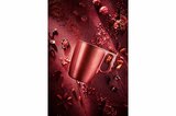 Beker met oor 25 cl rood Flashy