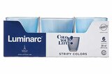 Glas 31 cl Concepto Stripy blauw_