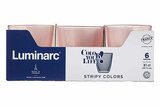 Glas 31 cl Concepto Stripy roze