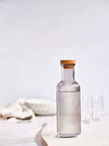 Fles 1 liter met kurk Raya Grijs