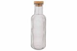 Fles 1 liter met kurk Raya Grijs