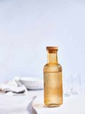 Fles 1 liter met kurk Raya Oker