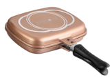 Dubbele grillpan 32 cm copper