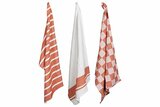 Theedoek roest set van 3