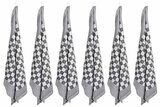 Theedoek Zwart Set van 6