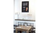 Muur krijtbord incl. krijt en ophangsysteem 80 cm x 60 cm Woody
