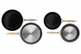 Koekenpannenset 2 delig Elegance zwart goud