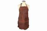 Leren schort met 2 zakken bruin Accessoires