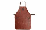 Leren schort bruin rood Accessoires