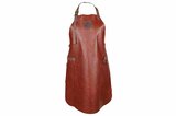 Leren schort bruin rood Accessoires
