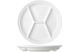 Fonduebord Wit 26 cm 4 vakken