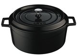 Braadpan gietijzer rond 20 cm 2,6 liter Lava Cooking zwart