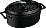 Braadpan mini gietijzer ovaal 0,42 liter Lava Cooking zwart