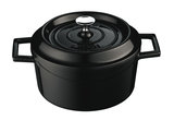 Braadpan mini gietijzer 0,35 liter Lava Cooking zwart