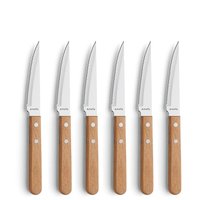 Steak- pizza messen set 6 delig 7000 Amefa wood Steak- pizza messen set 6 delig 7000 Amefa wood
