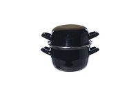  Mosselpan zwart 1,7 liter - 16 cm
