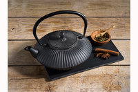 Theepot gietzijzer Strai zwart 1,15 Liter