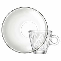 Espresso glas 10 cl en schotel Kaleido