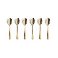 Theelepels set van 6 Austin Vintage goud Amefa Theelepels set van 6 Austin Vintage goud Amefa