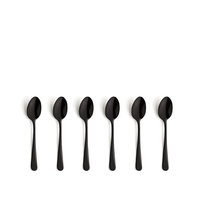 Koffielepels set van 6 Austin Vintage zwart Amefa Koffielepels set van 6 Austin Vintage zwart Amefa
