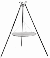 Driepoot bbq 180 cm met RVS grillrooster 60cm