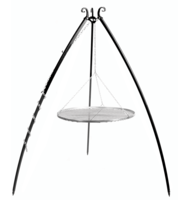 Driepoot bbq 200 cm met RVS grillrooster 60cm