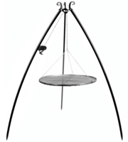 Driepoot bbq 200 cm met katrol en stalen grill 70cm