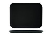 Dienblad 30 x 41cm fiberglas zwart