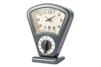 Kookwekker en klok grijs 21 cm