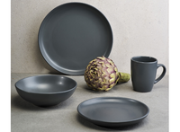 Serviesset 16 delig Viva Dark Grey