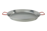 Paellapan 40 cm gepolierd staal
