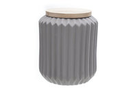 Voorraadpot met houten deksel 16 cm 