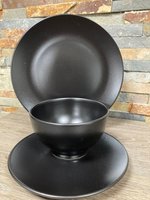 Serviesset 18-delig Serena zwart