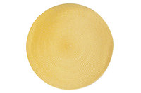 Placemat 36 cm geel rond