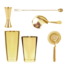 Cocktailbox Bar Professional 80 cl Goud