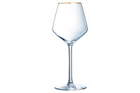 Wijnglas 47cl gouden rand Ultime