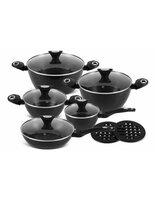 Pannenset Luxe 12-Delig Zwart Edënbërg Black Line