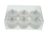 Theelicht LED Wit - Set van 6 stuks