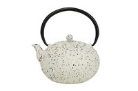 Theepot gietijzer mat wit 1,2 L Himeji