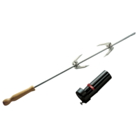 Rotisserie spit RVS met motor BBQ Loewy