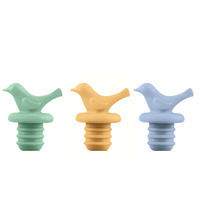 Flessenstop Vogel Groen/Blauw/Oranje