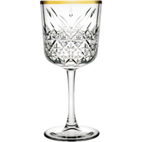 Wijnglas 33 cl Timeless Pasabahce gouden rand