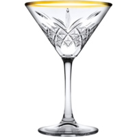 Martini cocktailglas 23 cl Timeless Pasabahce gouden rand