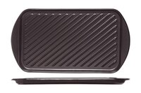 Grillschotel aardewerk zwart 40,5 cm x 22,5 cm 